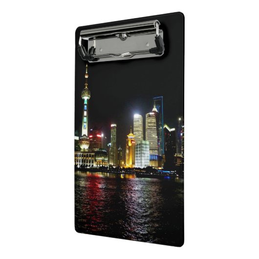 Shanghai op Night Mini Clipboard Mini Klembord (Angled2)
