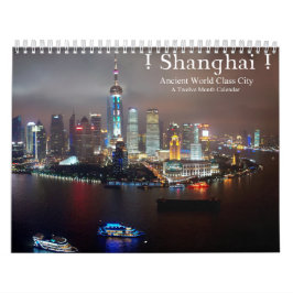 ! Shanghai. Oude wereldklasse City Kalender