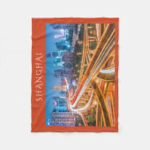 Shanghai Overpass 2 fleece deken (Voorkant)