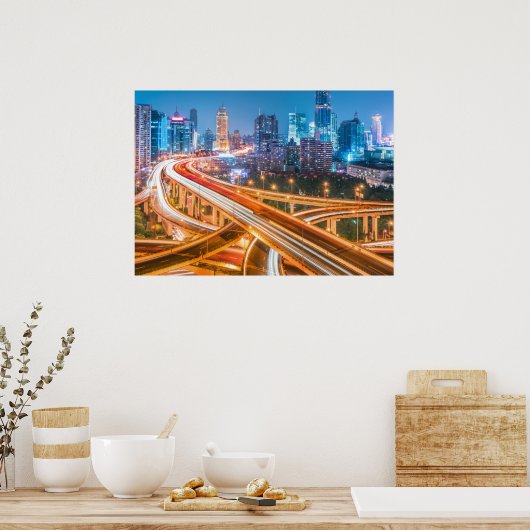 Shanghai Overpass 2 poster (Keuken)