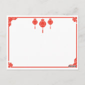  Shanghai Poster en vrouw met leeuw Briefkaart (Achterkant)