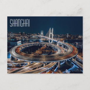 SHANGHAI - prachtige nachtantenne Briefkaart