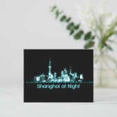 Shanghai Skyline Briefkaart (Staand voorkant)
