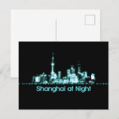 Shanghai Skyline Briefkaart (Voorkant / Achterkant)