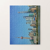 Shanghai Skyline van de Bund - 11x14 - 252 pcs Legpuzzel (Verticaal)