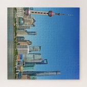 Shanghai Skyline van de Bund - 20x20 - 676 stuks Legpuzzel (Horizontaal)
