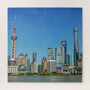 Shanghai Skyline van de Bund - 20x20 - 676 stuks Legpuzzel