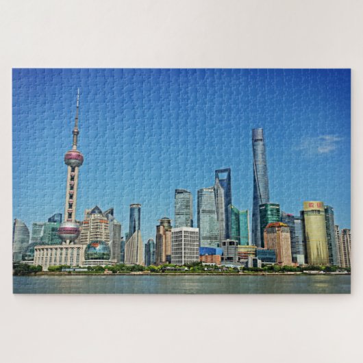 Shanghai Skyline van de Bund - 20x30 - 1014 pcs Legpuzzel (Horizontaal)