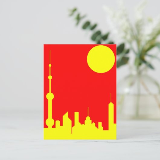 Shanghai Sunshine Briefkaart (Staand voorkant)