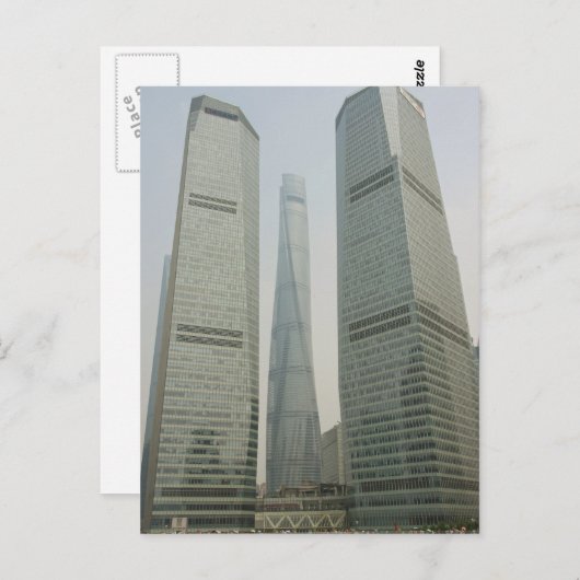 Shanghai Tower-Lujiazui, Pudong-Shanghai, China Briefkaart (Voorkant / Achterkant)