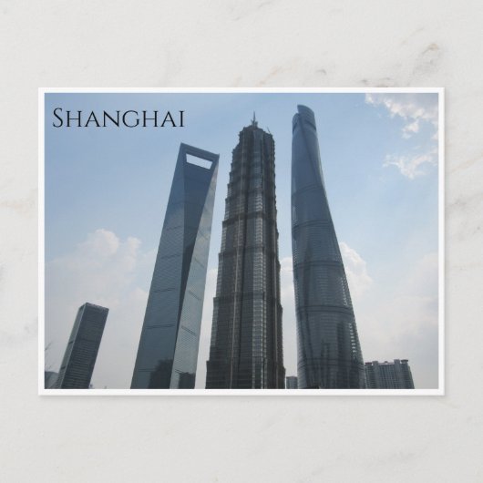 shanghai towers briefkaart (Voorkant)