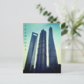 shanghai towers china briefkaart (Staand voorkant)