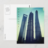 shanghai towers china briefkaart (Voorkant / Achterkant)
