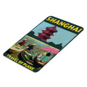 Shanghai vintage reisposter magneet (Linkerzijde)