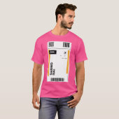 Shanghai vliegticket ontwerp - Geïnspireerd reizen T-shirt (Voorkant volledig)