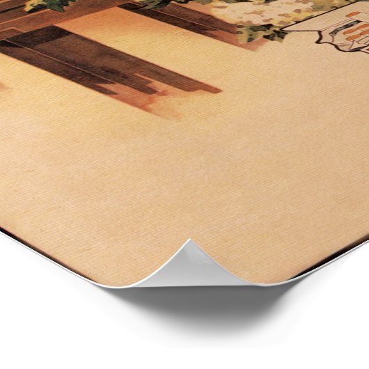 Shanghai Woman doet oude sigaretten het Poster omk (Hoek)