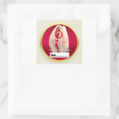 Shango-label ingesteld voor Ocha of Ebo Rechthoekige Sticker (Tas)