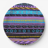 Shango Modern African Print Paper Borden Papieren Bordje (Voorkant)