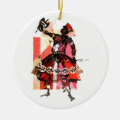 Shango orisha keramisch ornament (Voorkant)