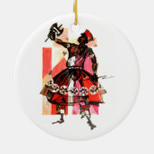 Shango orisha keramisch ornament (Achterkant)