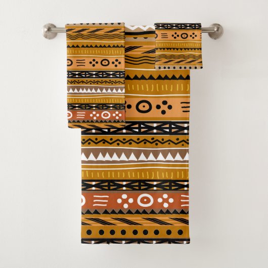 Shango Tribal Brown Bad Handdoek (Insitu)