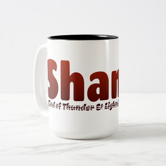 Shango Tweekleurige Koffiemok (Voorkant links)