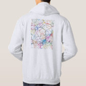 Shangrao China City Map Hoodie (Achterkant)