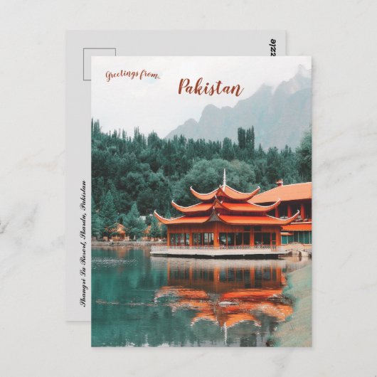 Shangri La Resort Skardu Pakistan Briefkaart (Voorkant / Achterkant)