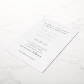 Shanice Modern Wedding Folie Uitnodiging (Gedraaid)