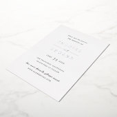 Shanice Modern Wedding Save the Date Folie Uitnodiging (Gedraaid)