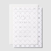 Shanice Modern Wedding Vellum Uitnodigingen (Offset (Uitnodiging))