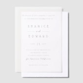 Shanice Modern Wedding Vellum Uitnodigingen (Offset)