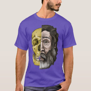 Shanidar 1 Neandertal Split Portret T-shirt