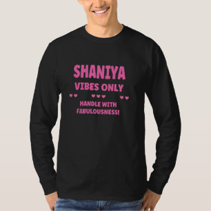 SHANIYA Gepersonaliseerde naam grappige leuke aang T-shirt