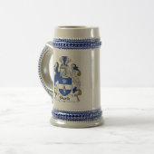 Shank Coat of Arms Stein - Familie Crest Bierpul (Voorkant links)