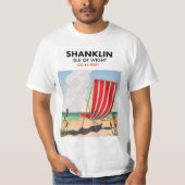 Shanklin Beach is een reisposter. T-shirt (Voorkant)