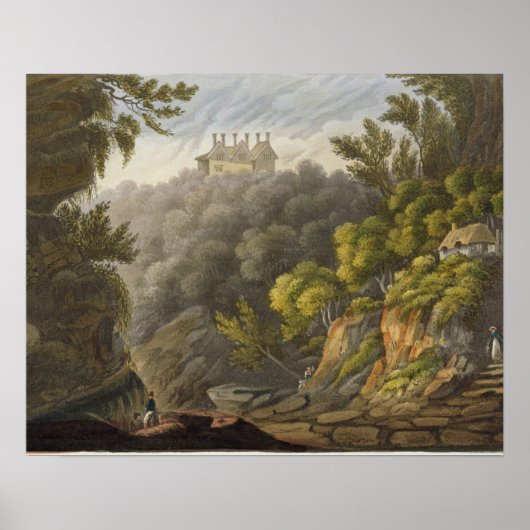 Shanklin Chine uit 'Het eiland Wight Illustrate' Poster (Voorkant)