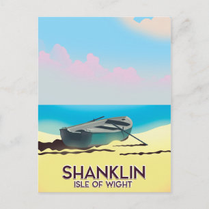 Shanklin, eiland Wight vintage poster Briefkaart