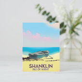 Shanklin, Isle of Wight vintage reisposter Briefkaart (Staand voorkant)