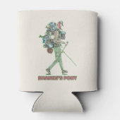 Shanks's pony grappige wandelaar blikjeskoeler (Achterkant)