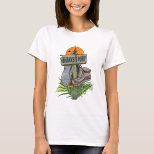 Shanks's pony oude wandel schoenen t-shirt