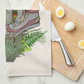 Shanks's pony oude wandelschoenen theedoek (Quarter Fold)