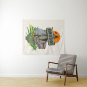 Shanks's pony oude wandelschoenen wandkleed (In Situ (horizontaal))