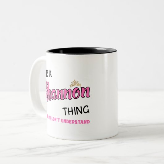 Shannon dat je niet zou begrijpen tweekleurige koffiemok (Voorkant links)