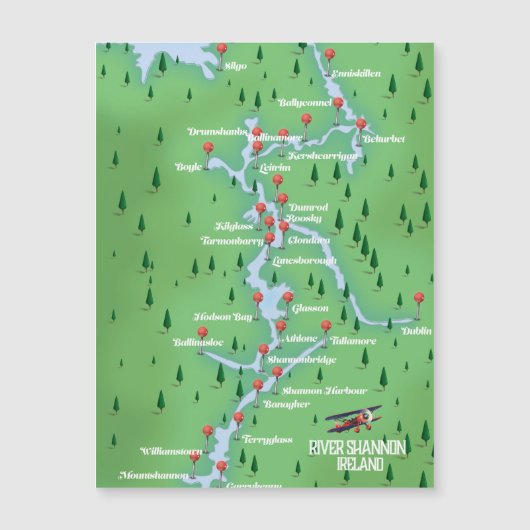 Shannon Ireland Map (Voorkant)