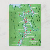 Shannon Ireland Map Briefkaart (Voorkant)