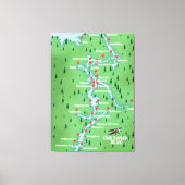Shannon Ireland Map Canvas Afdruk (Voorkant)