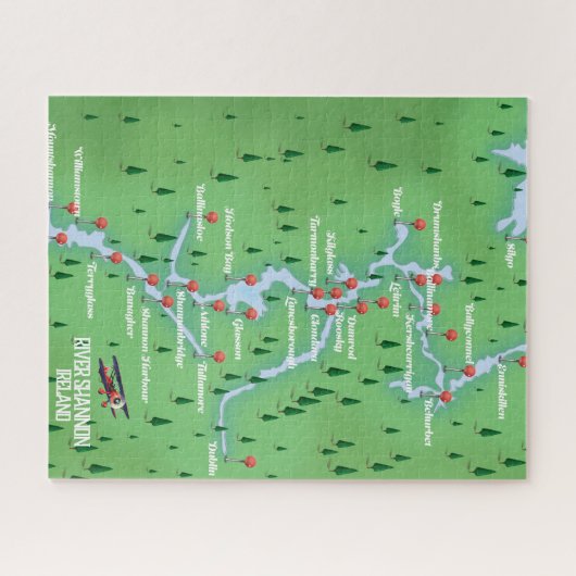 Shannon Ireland Map Legpuzzel (Horizontaal)