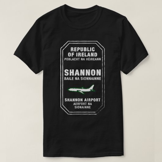 Shannon Ireland Passport Stamp Vacation Travel T-shirt (Design voorkant)