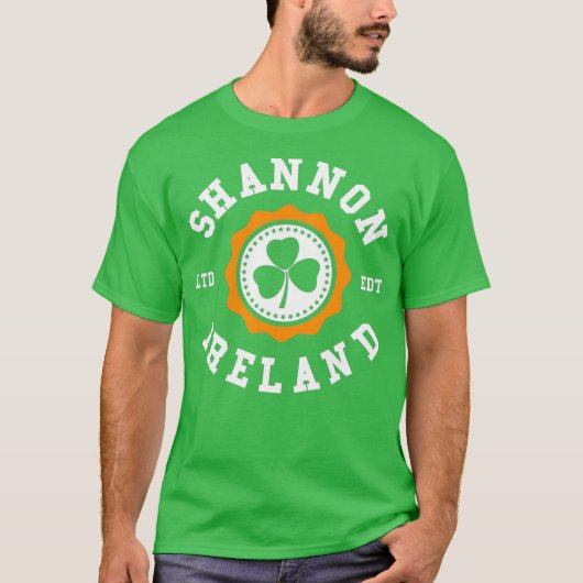 SHANNON Ireland Shamrock Irish Pride T-shirt (Voorkant)